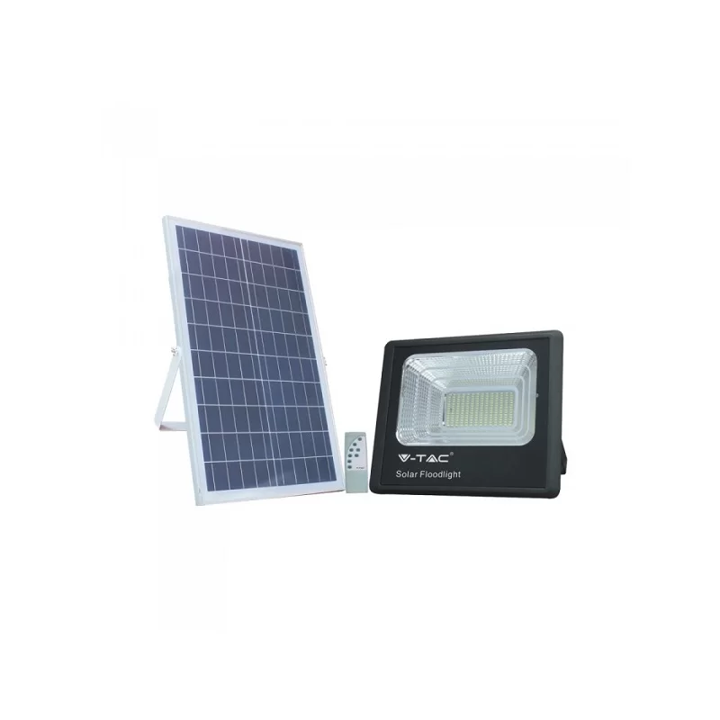 V-TAC VT-300W FARO LED 50W A BATTERIA CON PANNELLO SOLARE E TELECOMANDO - SKU 8578 / 94027 V-TAC VT-300W FARO LED 50W A BATTERIA CON PANNELLO SOLARE E TELECOMANDO - SKU 8578 / 94027