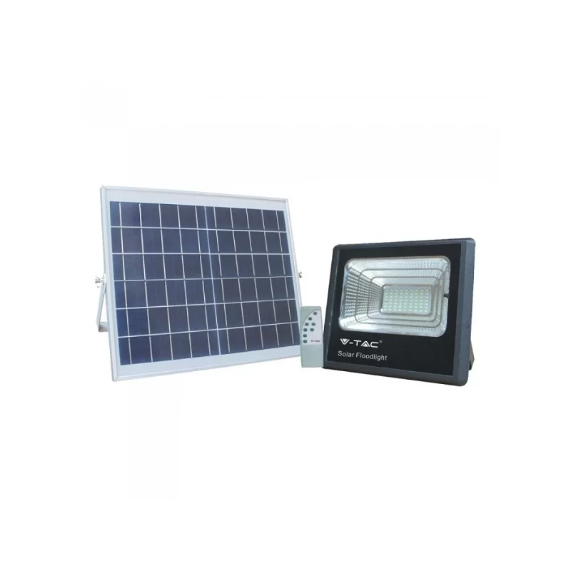 V-TAC VT-40W FARO LED 16W A BATTERIA CON PANNELLO SOLARE E TELECOMANDO - SKU 8574 / 94008 V-TAC VT-40W FARO LED 16W A BATTERIA CON PANNELLO SOLARE E TELECOMANDO - SKU 8574 / 94008