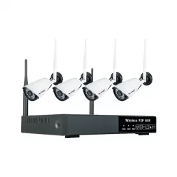 V-TAC VT-5188 KIT VIDEOSORVEGLIANZA P2P NVR 4 CANALI WIFI 1080P CON 4 TELECAMERE - SKU 8400 