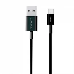 V-TAC VT-5302 PEARL SERIES USB DATA CABLE TYPE-C CAVO COLORE NERO 1M - SKU 8483 