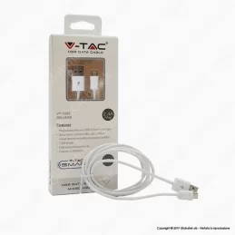 V-TAC VT-5332 USB DATA CABLE MICRO USB CAVO COLORE BIANCO 1,5M - SKU 8450 