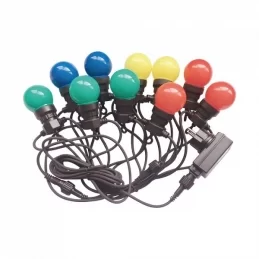 V-TAC VT-70510 CATENA DA 10 LAMPADINE LED MINI GLOBO MULTICOLORE PER INTERNO E ESTERNO - SKU 7435 