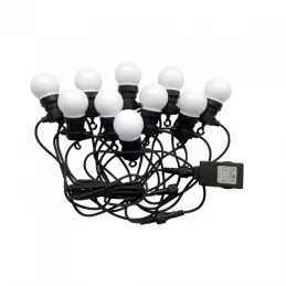 V-TAC VT-71020 CATENA DA 20 LAMPADINE LED MINI GLOBO BIANCHE PER INTERNO E ESTERNO - SKU 7439 / 7440 