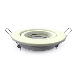 V-TAC VT-7227 PORTAFARETTO ORIENTABILE ROTONDO DA INCASSO PER LAMPADINE GU10 E GU5.3 - SKU 3469 