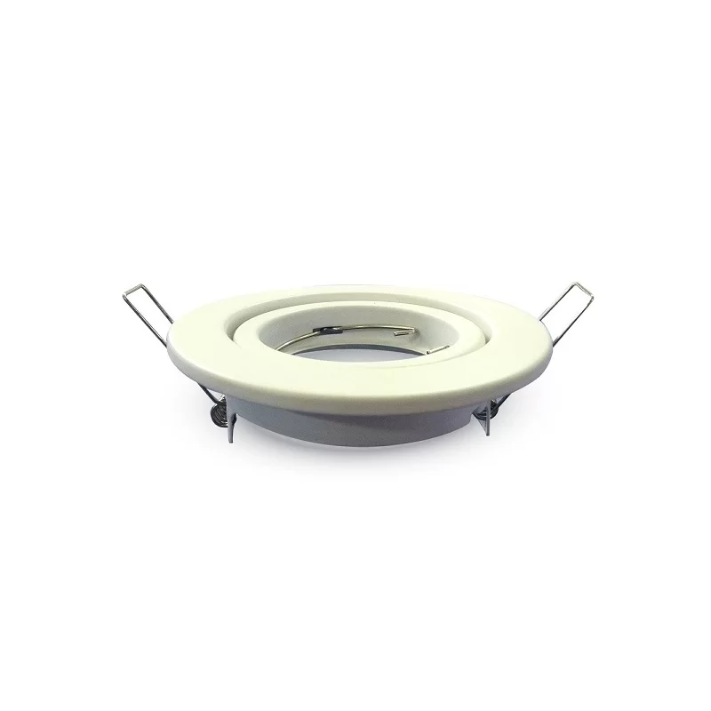 V-TAC VT-7227 PORTAFARETTO ORIENTABILE ROTONDO DA INCASSO PER LAMPADINE GU10 E GU5.3 - SKU 3469 V-TAC VT-7227 PORTAFARETTO ORIENTABILE ROTONDO DA INCASSO PER LAMPADINE GU10 E GU5.3 - SKU 3469