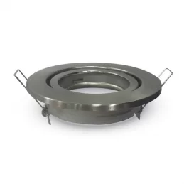 V-TAC VT-7227 PORTAFARETTO ORIENTABILE ROTONDO DA INCASSO PER LAMPADINE GU10 E GU5.3 - SKU 3470 