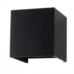 V-TAC VT-759 LAMPADA DA MURO WALL LIGHT NERA CON DOPPIO LED COB 6W - SKU 7078 / 7087 