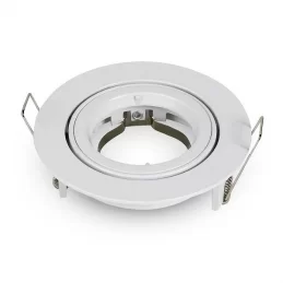 V-TAC VT-775 PORTAFARETTO ORIENTABILE ROTONDO DA INCASSO PER LAMPADINE GU10 E GU5.3 - SKU 3645 