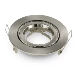 V-TAC VT-775 PORTAFARETTO ORIENTABILE ROTONDO DA INCASSO PER LAMPADINE GU10 E GU5.3 - SKU 3646  V-TAC VT-775 PORTAFARETTO ORIENTABILE ROTONDO DA INCASSO PER LAMPADINE GU10 E GU5.3 - SKU 3646