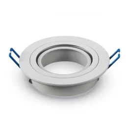 V-TAC VT-782RD PORTAFARETTO ORIENTABILE ROTONDO DA INCASSO PER LAMPADINE GU10 E GU5.3 - SKU 3599 