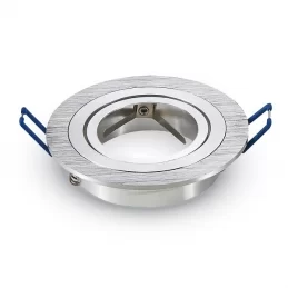 V-TAC VT-782RD PORTAFARETTO ORIENTABILE ROTONDO DA INCASSO PER LAMPADINE GU10 E GU5.3 - SKU 3600 