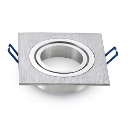V-TAC VT-782SQ PORTAFARETTO ORIENTABILE QUADRATO O DA INCASSO PER LAMPADINE GU10 E GU5.3 - SKU 3606 