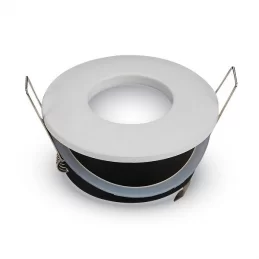 V-TAC VT-787RD PORTAFARETTO ROTONDO DA INCASSO IP44 PER LAMPADINE GU10 E GU5.3 - SKU 3613 