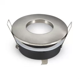 V-TAC VT-787RD PORTAFARETTO ROTONDO DA INCASSO IP54 PER LAMPADINE GU10 E GU5.3 - SKU 3614 