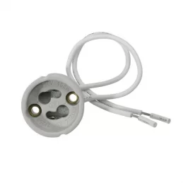 V-TAC VT-7888 PORTALAMPADA PER LAMPADINE GU10 IN CERAMICA CON CAVI IN SILICONE 