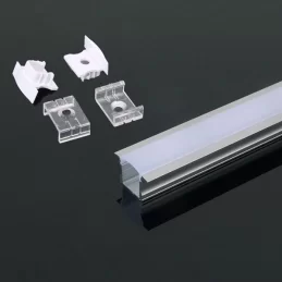 V-TAC VT-8107 PROFILO IN ALLUMINIO PER STRISCE LED - LUNGHEZZA 2 METRI - SKU 3351 