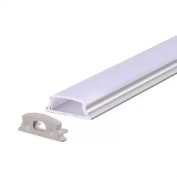 V-TAC VT-8138 PROFILO FLESSIBILE IN ALLUMINIO PER STRISCE LED LUNGHEZZA 2 METRI - SKU 2909 