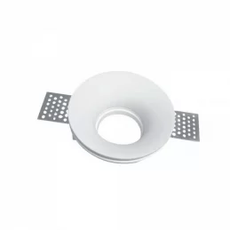 V-TAC VT-859RQ PORTAFARETTO ROTONDO DA INCASSO IN GESSO PER LAMPADINE GU10 E GU5.3 - SKU 3697 