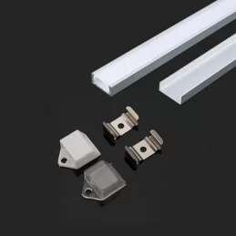 V-TAC VT-9327 PROFILO IN ALLUMINIO PER STRISCE LED - LUNGHEZZA 2 METRI - SKU 3370 