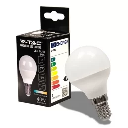 V-TAC VT-1880 LAMPADINA LED E14 4.5W BULB P45 MINIGLOBO SMD - SKU 2142501 / 2142511 / 2142521 