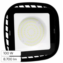 V-TAC VT-91101 LAMPADA INDUSTRIALE LED SMD 100W HIGH BAY IP65 A SOSPENSIONE COLORE NERO - SKU 10035 / 10040 