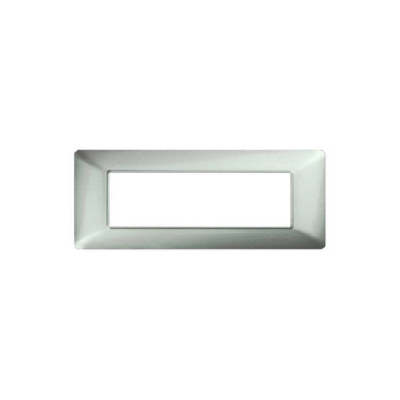 MAPAM PLACCA TECNOPOLIMERO 6P ARGENTO - MOD. M8007-05 - COMPATIBILE CON BTICINO MATIX MAPAM PLACCA TECNOPOLIMERO 6P ARGENTO - MOD. M8007-05 - COMPATIBILE CON BTICINO MATIX