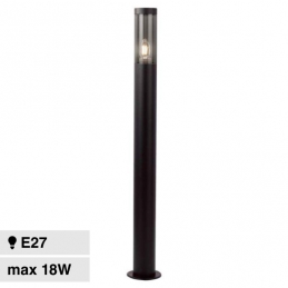 V-TAC VT-1185 LAMPIONE PORTALAMPADA DA GIARDINO PER LAMPADINE E27 CON FISSAGGIO A TERRA IP44 PALETTO 1M - SKU 10472 