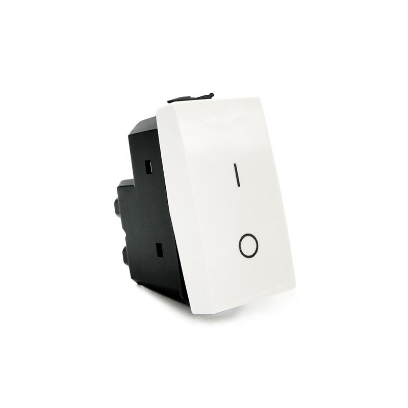 ETTROIT INTERRUTTORE BIPOLARE 01 (16A-250V) BIANCO - MOD. MT0402 - COMPATIBILE CON BTICINO MATIX ETTROIT INTERRUTTORE BIPOLARE 01 (16A-250V) BIANCO - MOD. MT0402 - COMPATIBILE CON BTICINO MATIX
