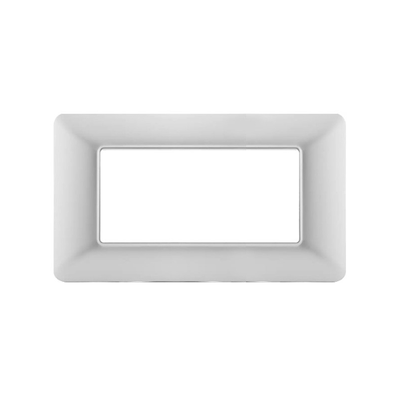 MAPAM PLACCA TECNOPOLIMERO 4P ARGENTO - MOD. M8004-05 - COMPATIBILE CON BTICINO MATIX MAPAM PLACCA TECNOPOLIMERO 4P ARGENTO - MOD. M8004-05 - COMPATIBILE CON BTICINO MATIX