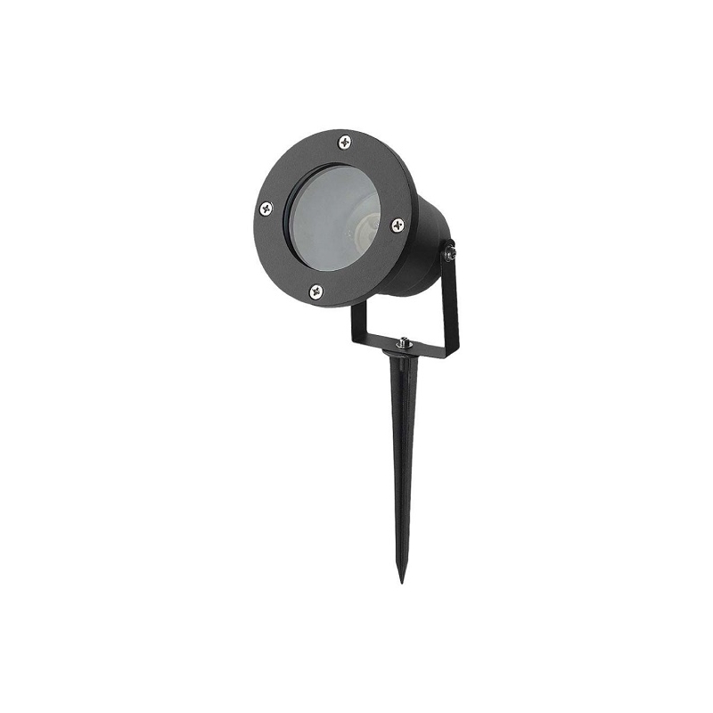 V-TAC VT-7701 PORTAFARETTO DA GIARDINO CON PORTALAMPADA PER LAMPADINE GU10 PICCHETTO DA INTERRAMENTO ALLUMINIO NERO - SKU 7571 V-TAC VT-7701 PORTAFARETTO DA GIARDINO CON PORTALAMPADA PER LAMPADINE GU10 PICCHETTO DA INTERRAMENTO ALLUMINIO NERO - SKU 7571