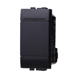 ETTROIT SPACE PULSANTE 1P - MOD. LN1001 - COMPATIBILE CON BTICINO LIVING LIGHT / INTERNATIONAL 