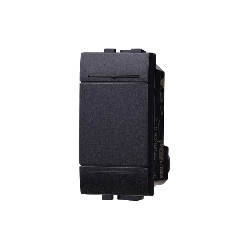 ETTROIT SPACE PULSANTE 1P - MOD. LN1001 - COMPATIBILE CON BTICINO LIVING LIGHT / INTERNATIONAL 