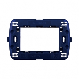 ETTROIT SPACE SUPPORTO 3POSTI - MOD. LN0203 - COMPATIBILE CON BTICINO LIVING LIGHT / INTERNATIONAL 