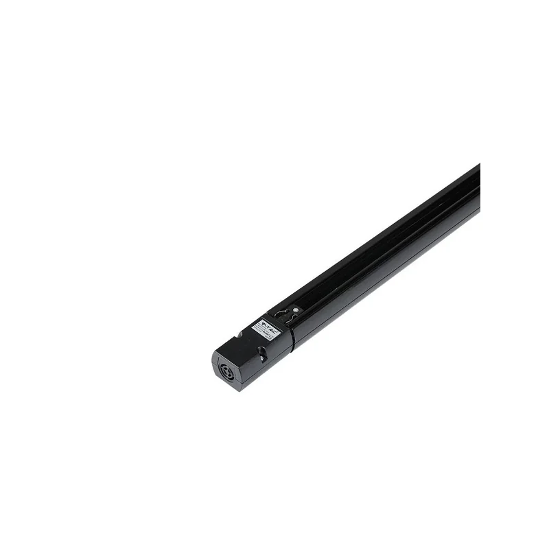 V-TAC BINARIO A 4 POLI IN ALLUMINIO TRACK LIGHT COLORE NERO LUNGHEZZA 1 METRO - SKU 9944 