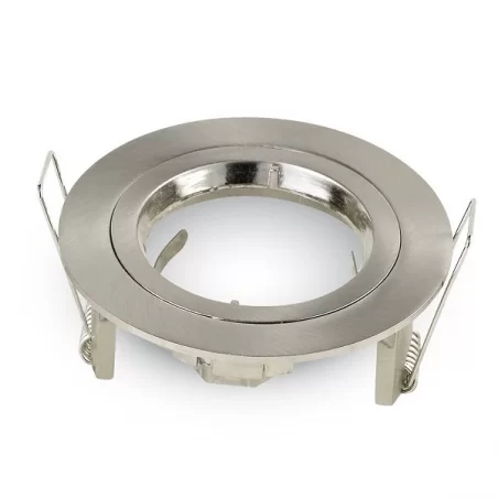 V-TAC VT-774 PORTAFARETTO ROTONDO DA INCASSO PER LAMPADINE GU10 E GU5.3 - SKU 3643