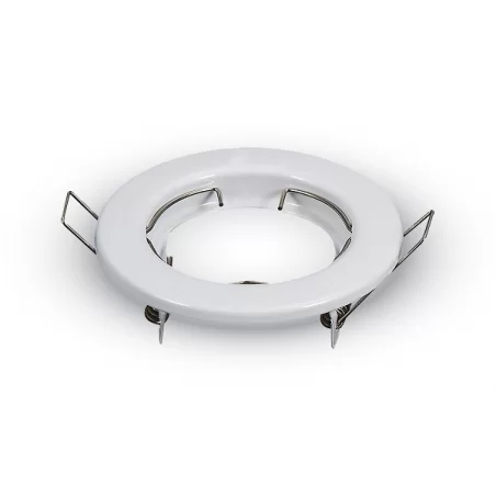 V-TAC VT-778 2 PORTAFARETTI FISSI ROTONDI DA INCASSO PER LAMPADINE GU10 E GU5.3 - SKU 3584