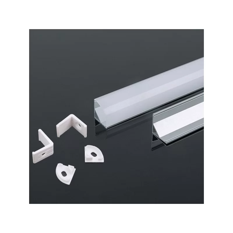 V-TAC VT-8109 PROFILO ANGOLARE IN ALLUMINIO PER STRISCE LED - LUNGHEZZA 2 METRI - SKU 3353 V-TAC VT-8109 PROFILO ANGOLARE IN ALLUMINIO PER STRISCE LED - LUNGHEZZA 2 METRI - SKU 3353