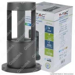 V-TAC VT-830 LAMPADA LED DA GIARDINO CON FISSAGGIO A TERRA 10W COLORE NERO IP65 - SKU 8322 / 8323 / 8324 