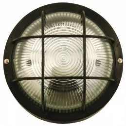 VELAMP BUBBLE PLAFONIERA IN VETRO PER LAMPADINE E27 IP44 - COLORE NERO - MOD.BUBBLE-N 