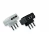 WIVA ADATTATORE TRIPLO CON SPINA 16A - COLORE BIANCO O NERO 