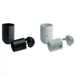 WIVA PORTALAMPADA LISCIO E27 250V 4A IN LCP - COLORE BIANCO O NERO 