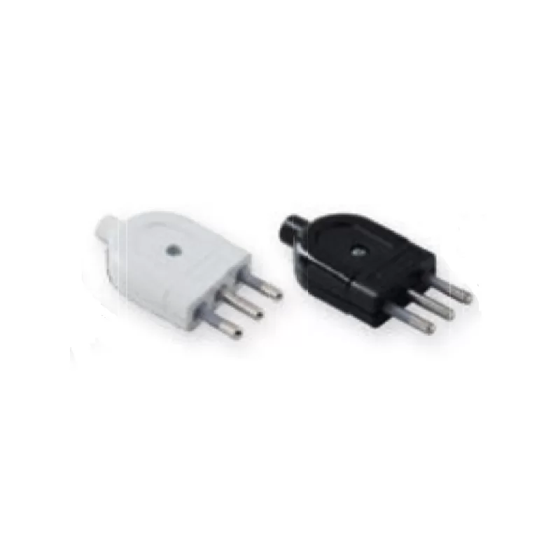 WIVA SPINA SINGOLA 16A CON USCITA CAVO DRITTA - COLORE BIANCO O NERO WIVA SPINA SINGOLA 16A CON USCITA CAVO DRITTA - COLORE BIANCO O NERO