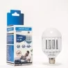 ZANZARA KILLER LAMPADINA LED E27 1W BULB CON LUCE BLU ATTIRA ED ELIMINA ZANZARE 