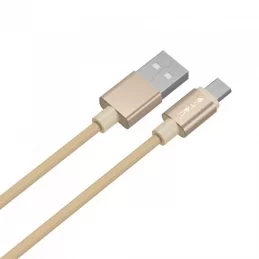 V-TAC VT-5331 PLATINUM SERIES USB DATA CABLE MICRO USB CAVO IN CORDA COLORE ORO 1M - SKU 8490 