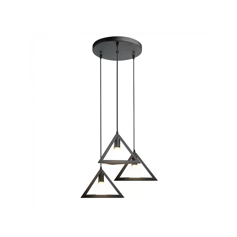 V-TAC VT-7144 LAMPADARIO A SOSPENSIONE IN METALLO CON 3 PORTALAMPADA PER LAMPADINE E27 - SKU 3927 V-TAC VT-7144 LAMPADARIO A SOSPENSIONE IN METALLO CON 3 PORTALAMPADA PER LAMPADINE E27 - SKU 3927