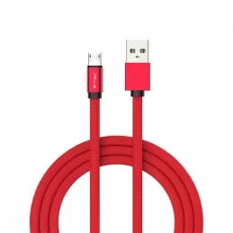 V-TAC VT-5341 RUBY SERIES USB DATA CABLE MICRO USB CAVO IN CORDA COLORE ROSSO 1M - SKU 8497 