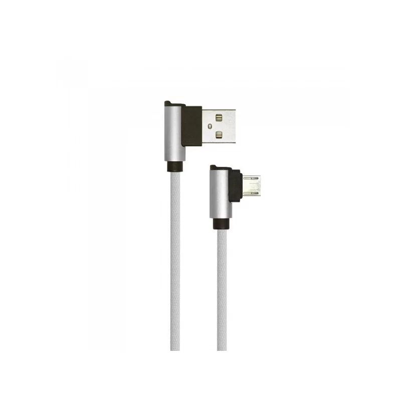 V-TAC VT-5361 DIAMOND SERIES USB DATA CABLE MICRO USB CAVO IN CORDA COLORE GRIGIO CON CONNETTORI A L 1M - SKU 8636 V-TAC VT-5361 DIAMOND SERIES USB DATA CABLE MICRO USB CAVO IN CORDA COLORE GRIGIO CON CONNETTORI A L 1M - SKU 8636